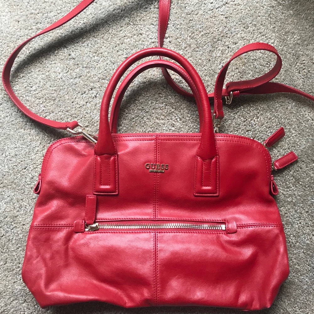 Guess red handbag